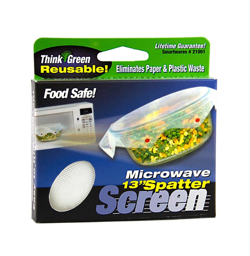 Smartwares Microwave Spatter Screen, Reusable, Non-Stick Mesh, Folds Flat, 13 Inch Splatter Guard, BPA Free, Tested Food Contact Safe, Made in the USA. Red Beads - Image 4
